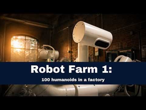 100 humanoid robots learning how to work
