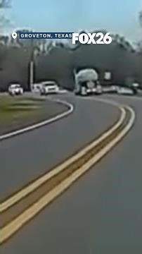 Sleepy driver hits 18-wheeler in Texas Christmas crash, caught on deputies' dashcam