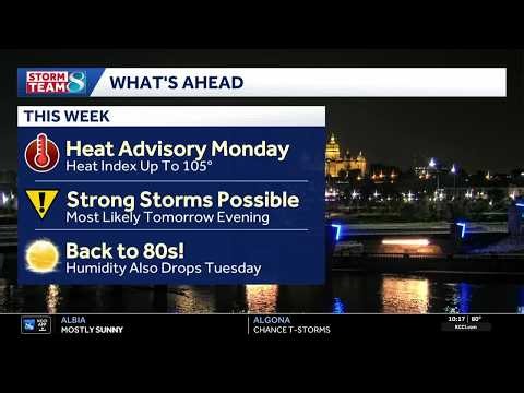 Iowa weather: Monday scorcher leads to stronger storms