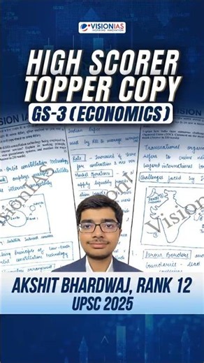 Topper Answer Writing | Rank 12, Akshit Bhardwaj, UPSC 2025