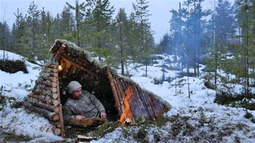 This Shelter Was All I Had Against Wet Snow