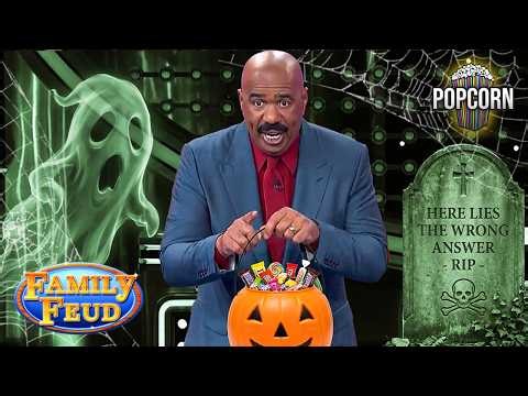 Happy Halloween! SPOOKY Questions with Steve Harvey! | Family Feud