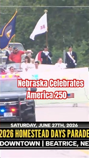 Nebraska Strong and Nebraska’s Patriotism | Homestead Days #livenews #firefighter