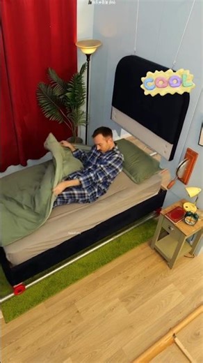 Lazy or Genius? This Smart Bed Does Everything! 😲🛏️ #shorts #tech #facts