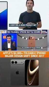 APPLE'S $2,000+ FOLDABLE iPHONE! | MAJOR DESIGN SHIFT SINCE 2017