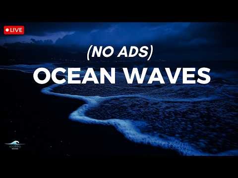 🔴 Ocean Waves for Deep Sleep | Ocean Sounds for Full Night Rest With A Dark Screen And Rolling Waves
