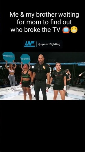 When mom finds out who broke the TV 📺💀 #shorts #mma