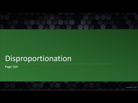 AICE Chemistry | Chapter 7.9: Disproportionation
