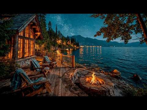 Can’t Sleep? Try This Leaside Porch Night Campfire, Crickets and Water Sounds for Sleeping