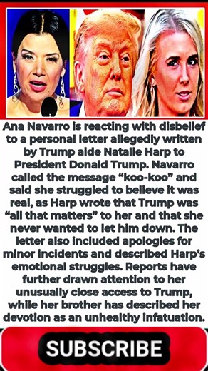 Ana Navarro Stunned by Natalie Harp’s Letter to Trump: “This Is So Koo-Koo!” #shorts