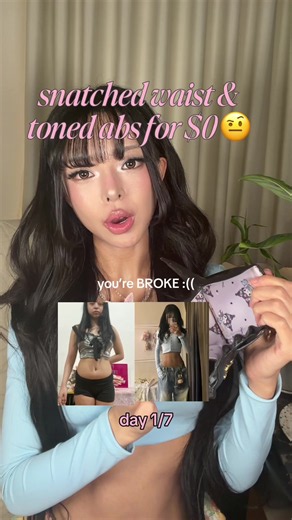comment day 1 to start the challenge 💖 day 1 of the $0 glow up challenge how to get a snatched waist and toned abs for freeeeee #workout #glowup #glowuptips