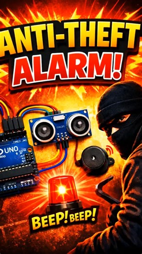 Anti theft project using arduino uno /buzzer project #shorts #project #Arduino