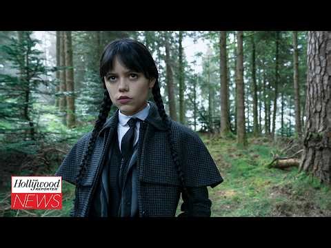 'Wednesday' Season 3 First Look Drops With Jenna Ortega Arriving in Paris | THR News