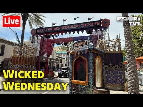 🔴Live: Wicked Wednesday at Halloween Horror Nights 35 - Universal Studios Live Stream - 9-30-26