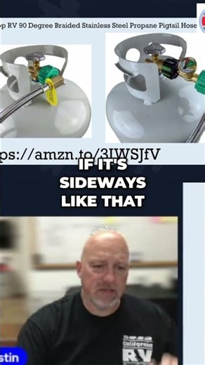 RV Propane Hose Upgrade: Steel Braided for Longevity! #shorts