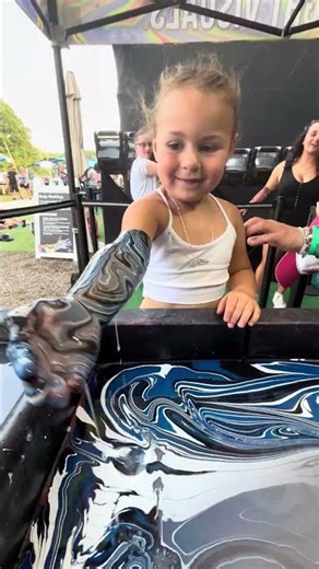 Precious Body Marbling Paint Dip at Faster Horses Festival 2023