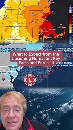 Meteorologist Todd Gross discusses an incoming noreaster affecting the Northeastern US. Areas in red on the map could see significant snow, coastal flooding, and strong winds. Stay informed about potential impacts this weekend through Monday. #noreaster #winterstorm #snowforecast #meteorology #coastalflooding