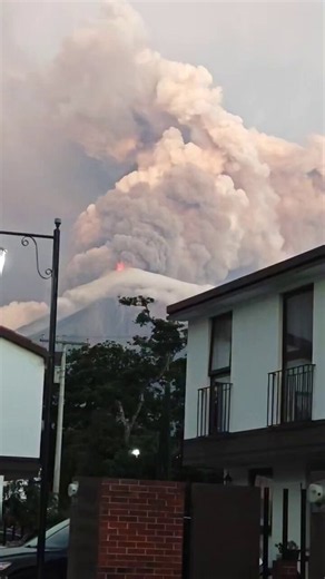 The Fuego volcano in Guatemala has erupted. Authorities declared a nationwide orange alert and started evacuating nearby villages.