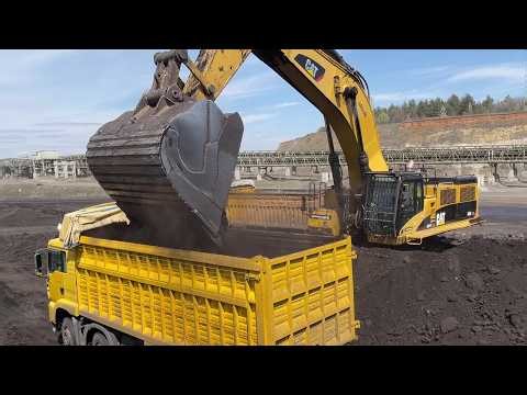 Coal Loading Power | Caterpillar 385C At Work - Sotiriadis Mining Works
