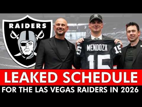 LEAKED: Las Vegas Raiders 2026 Schedule, Opponents & Instant Analysis | NFL Schedule Release