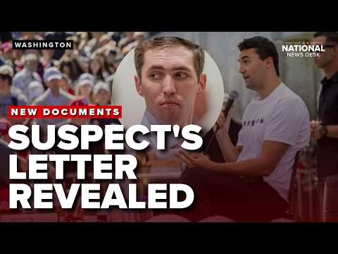 New DOCUMENT REVEALS what Charlie Kirk's alleged assassin wrote days before killing