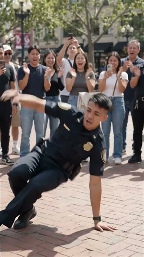 Police Officer’s Viral Breakdancing Fails Hilariously🤣 #funny #prank #laugh