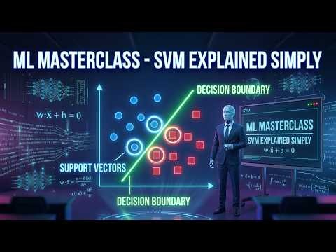 ML Masterclass: Support Vector Machines explained Simply#SVM #simplfytech SVM Explained AI Education