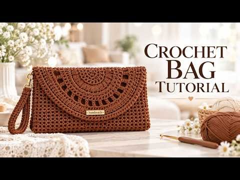 Elegant Crochet Bag Tutorial | Easy & Beautiful Handmade Shoulder Bag