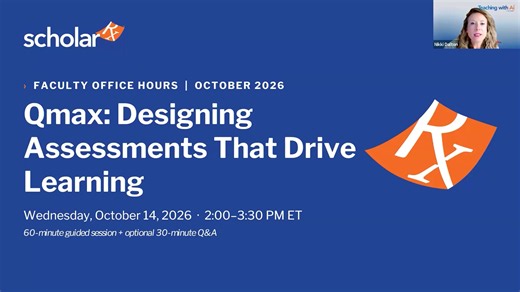 ScholarRx: Designing Assessments that Drive Learning