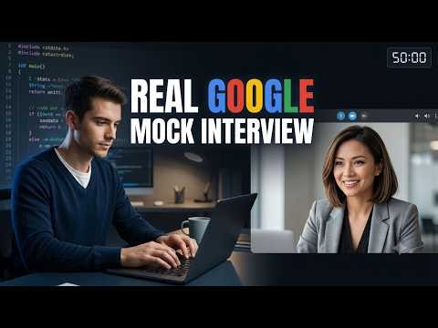 Google Software Engineer Mock Interview (2026) | REAL Coding Interview | DSA + AI Round