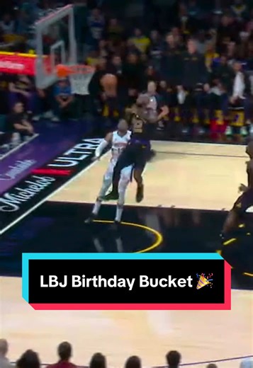 First bucket for LeBron on his birthday 🎉 #NBA #NBAHighlights #Lakers #LeBronJames
