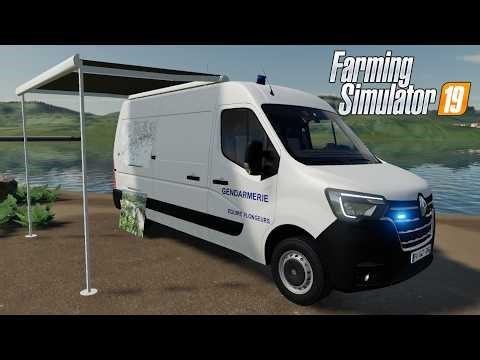 FS19 - Renault Master Gendarmerie - NEW CAR MOD for Farming Simulator 2019 ROLEPLAY