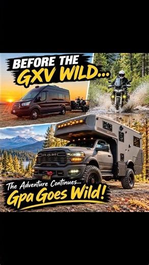 Before the GXV Wild… Our Adventures Started Here! 🚐🏍️ #shorts