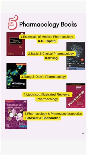 📚 Top 5 Pharmacology Books for Medical Students! Best Books for Exam 💊 #Shorts #bscnursing #NURSING