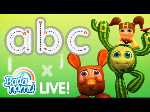 LIVE! Let's LEARN & SING MARATHON! Kids Music, Stories - Badanamu Nursery Rhymes, ABC & Kids Songs