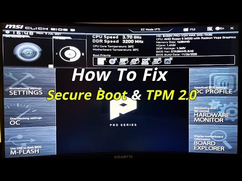 Enable SECURE BOOT & TPM 2.0 on MSI Motherboard in 55 Seconds