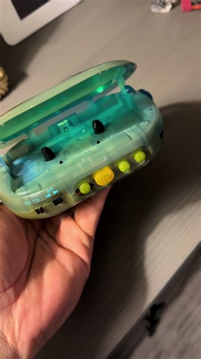 The Sony WM-EQ9 is a late-era Sony Walkman cassette player. It’s known for its wacky shape and colors, over a the top design, with a see through body that lets you see all its beauty. This design was meant to appeal to the younger generation. This was Sony pushing cassette tech to its peak right before CDs and MP3 players fully took over. The WM-EQ9 came out around 1998, during the final years of cassette Walkmans. One of Sony’s entry level that was soo popular it sold 30,000 units within 3 mont