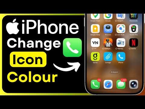 Change Phone App Icon Color on iPhone 🎨 Customize App Icons | Home Screen Customization