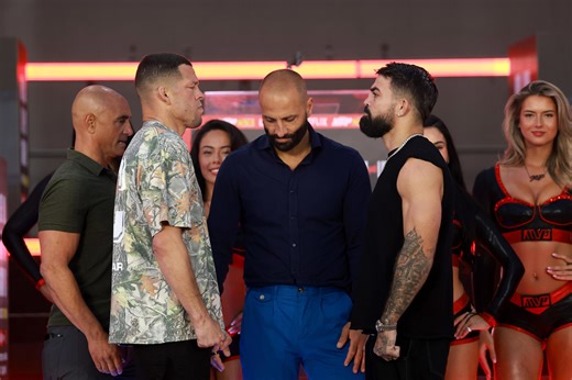 What time does Nate Diaz vs. Mike Perry start on Netflix?