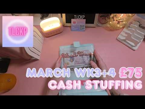 £75 Cash Envelope Stuffing ✨ | March 2026 Weeks 3 & 4 Budget With Me