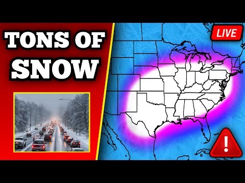 🔴 BREAKING Winter Storm Update - Extremely Dangerous Snow & Ice Storm Coming - Live Update