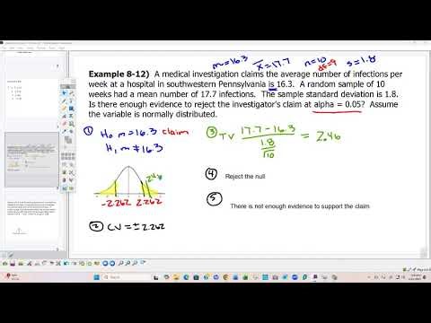 Traditional Method of Hypothesis Testing for Elementary Statistics - Sample Size Less Than 30