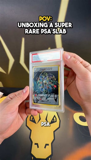 POV Unboxing A Super Rare Pokemon PSA Slab #fyp #pokemon #pokemoncards #unboxing #fypシ