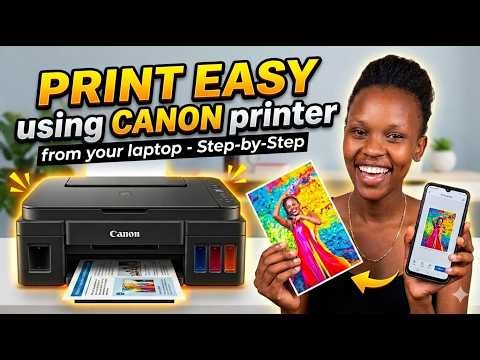 Easy!How to print documents using Canon Pixma Printer