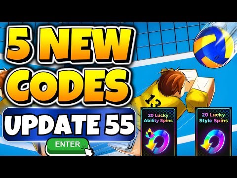 *5 NEW* ALL WORKING UPDATE 55 CODES FOR VOLLEYBALL LEGENDS ROBLOX IN JANUARY 2026 | ROBLOX VBL CODES