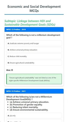 Linkage between HDI and Sustainable Development Goals SDGs