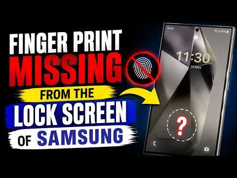 How to Fix Finger Print Missing From the Lock Screen (Samsung) | Finger Print Now Showing