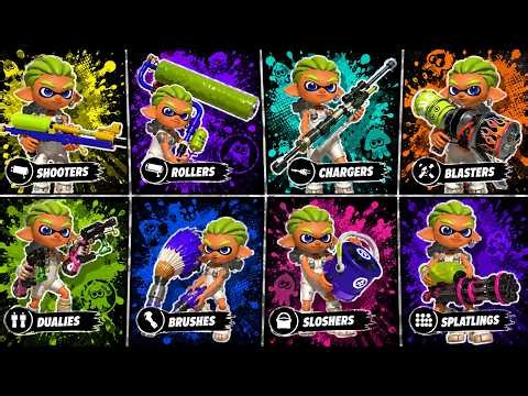 Splatoon 3 - All Weapon Classes