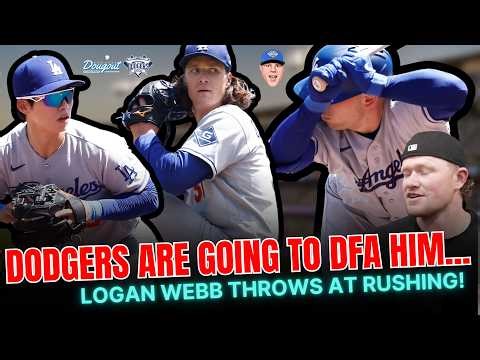 Dodgers Are Going to DFA This Player, Logan Webb Throws at Rushing, Snell Update, Kim vs. Freeland!