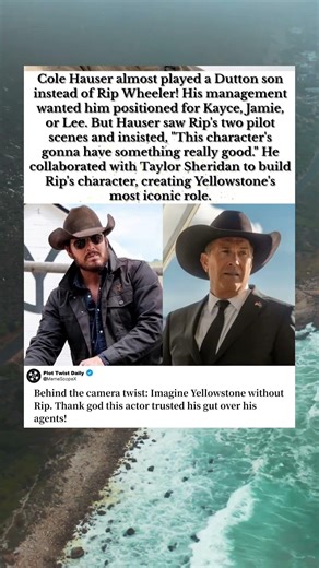 The Secret History of How Cole Hauser Became Rip #Yellowstone #RipWheeler #ColeHauser #Casting